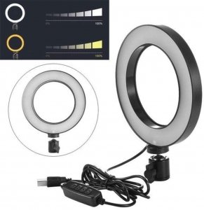Anel de Luz LED 16 cm + Tripé