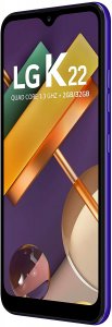 Smartphone LG K22 , 2GB/32GB, Tela de 6, Câmera Dupla 13Mp+2Mp, Selfie de 5Mp, Processador Qualcomm QM215 , Bateria 3,000mAh , Azul