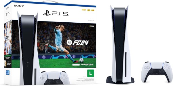 PlayStation® 5 + EA SPORTS FC™ 24 - Desempenho de Última Geração, Imersão Inigualável e Controle Dinâmico