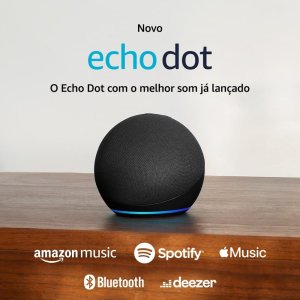 Echo Dot 5ª Geração | Melhor Som, Controle por Voz e Privacidade Garantida
