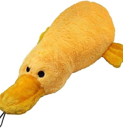 Brinquedo de Pelúcia JAMBO PET - Pato Marrom com Som Divertido para Cães - Unidade