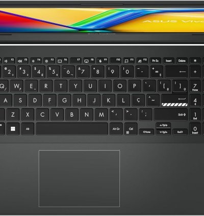 Notebook ASUS VivoBook Go 15 - AMD Ryzen 5 7520U, 8GB, 256GB SSD, KeepOS, Tela 15,6" FHD, Mixed Black (E1504FA-NJ731)