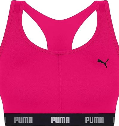 Top Nadador Puma Feminino em Microfibra Performance - Academia, Bojo Removível, Confortável e Estiloso