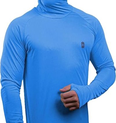 Camiseta Skube UV 50+ com Máscara e Capuz | Proteção Solar, Dry Fit e Tecido Termodry